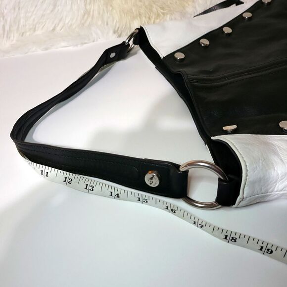 EUCBMAKOWSKY black and white all soft substantial genuine real leather AUTHENTIC - Picture 12 of 13